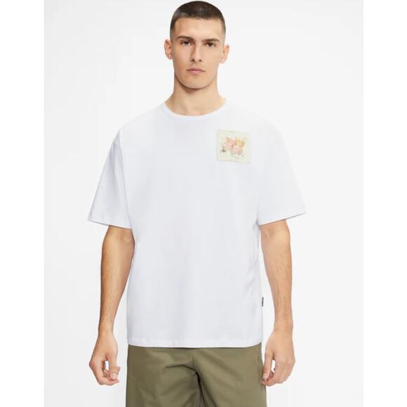 TED BAKER Men's Nofan Embroidered Logo T-Shirt Size 5 White Short Sleeve NWT - Picture 1 of 13